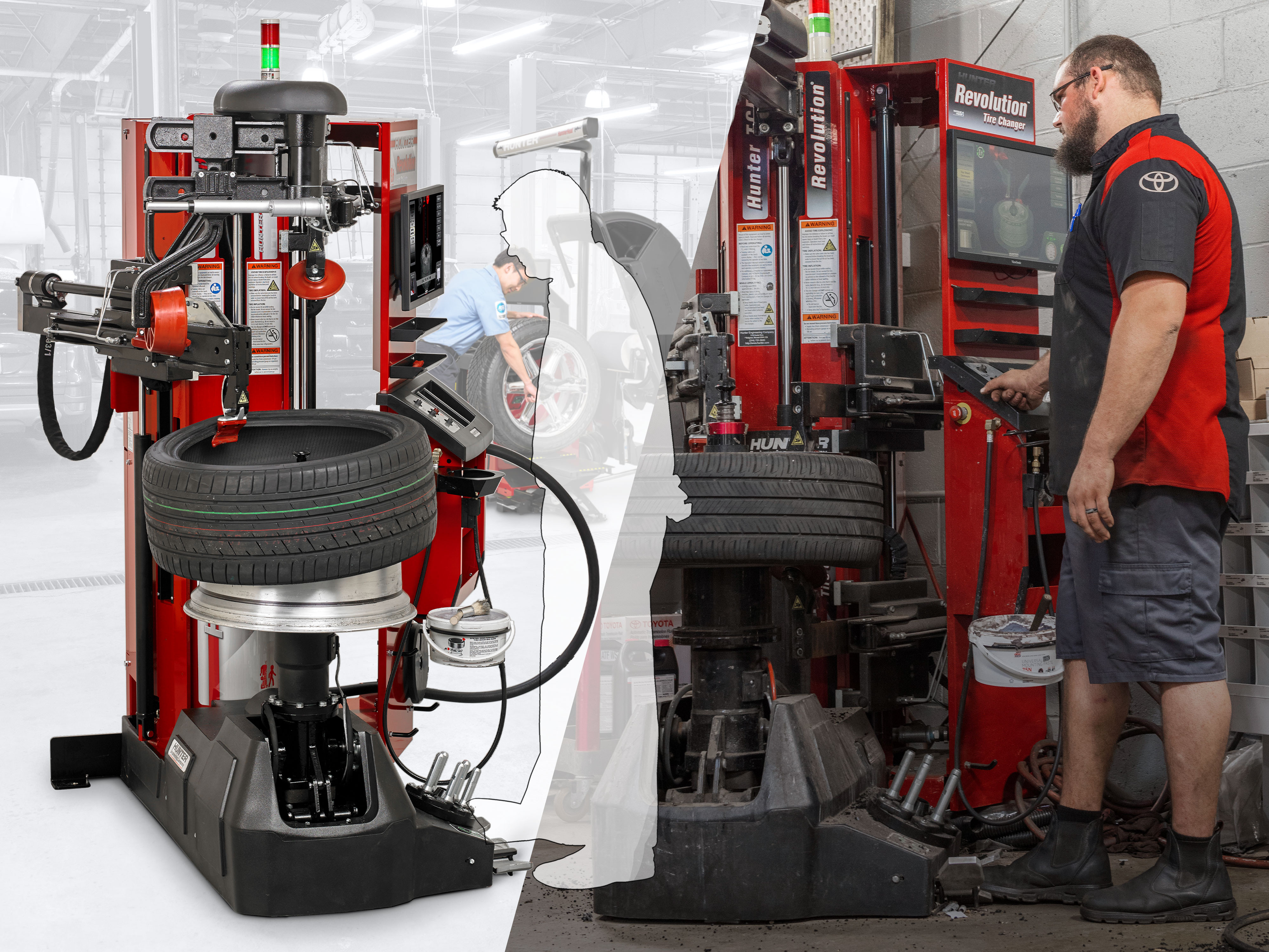 Hunter Revolution tire changer machine